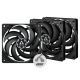 Arctic P12 Slim PWM PST 120 mm 3 Pack Casing Fan